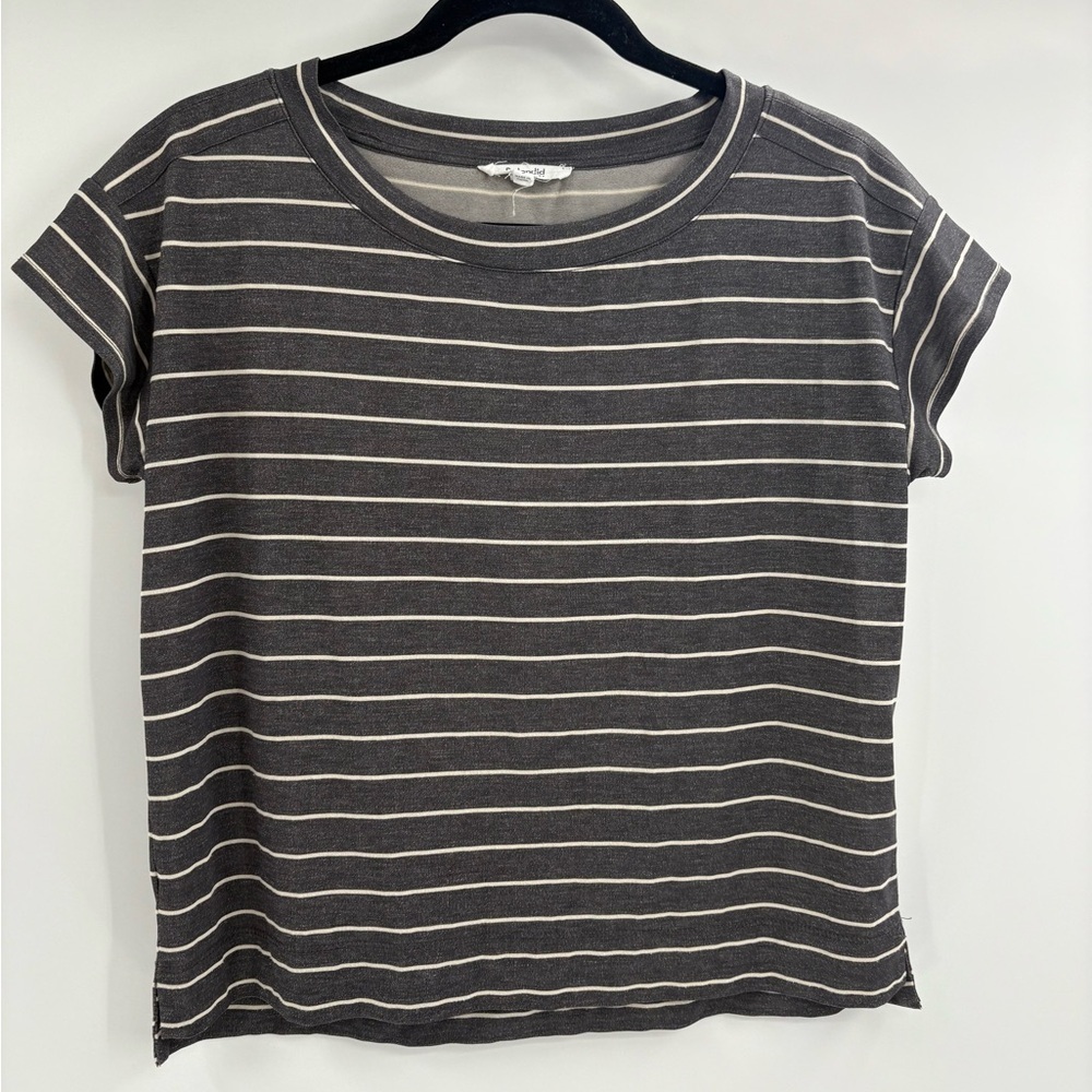 Splendid collection sleeveless grey and white modal tee T-shirt size small